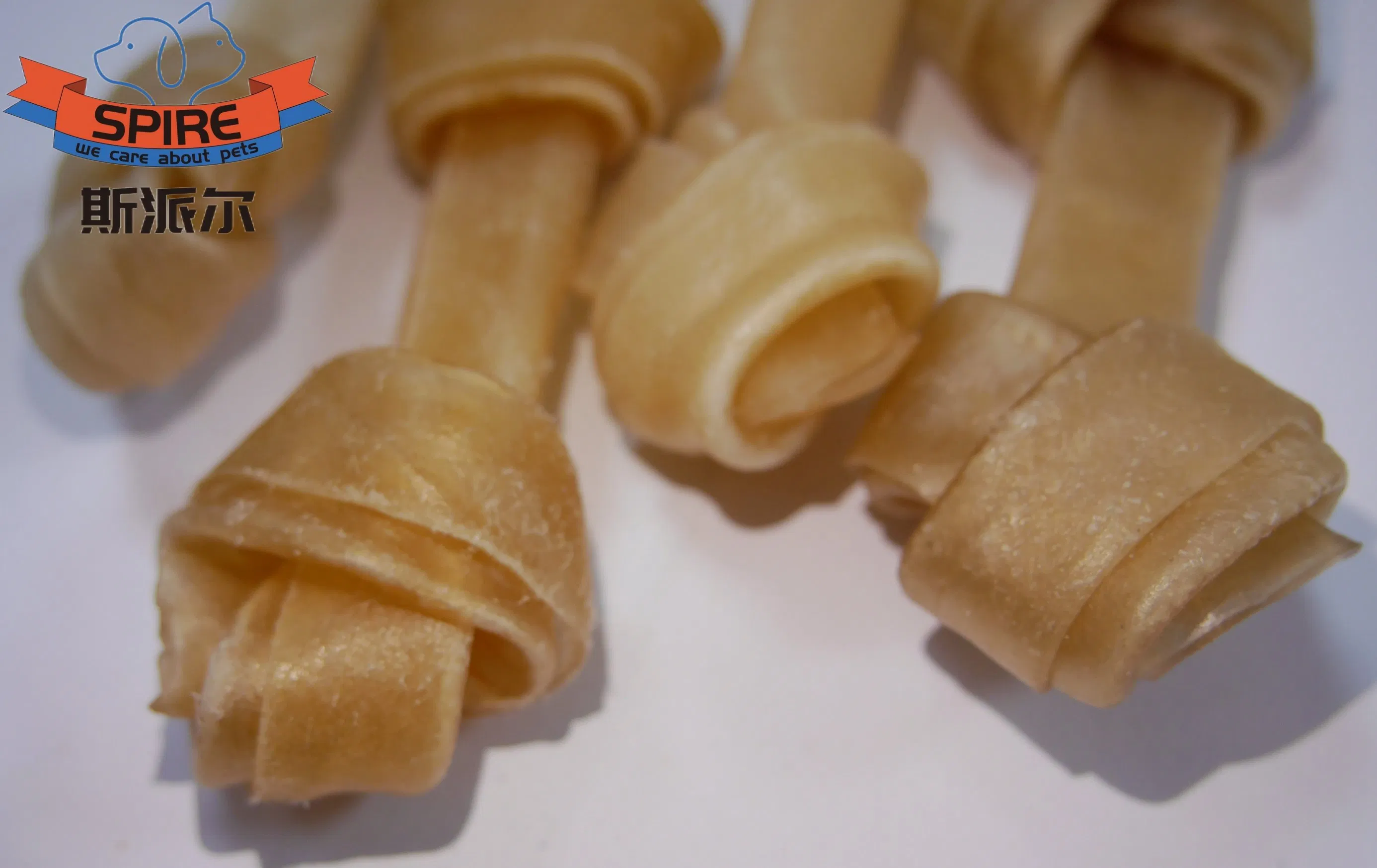 Pet Product Factory Natural Health Chew Beef Leather Knotted Bone Pet Treats