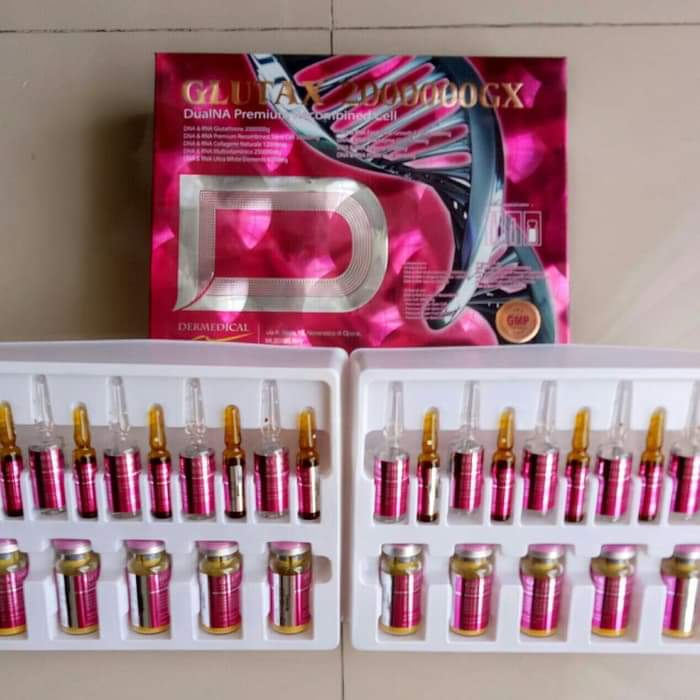 Italian IV Glutathione Injection Glutax 2000000 Glutax 750000 Glutax 70000 Lightening Whitening Skin Care Cindella Luthionecell Absorption Injection Products