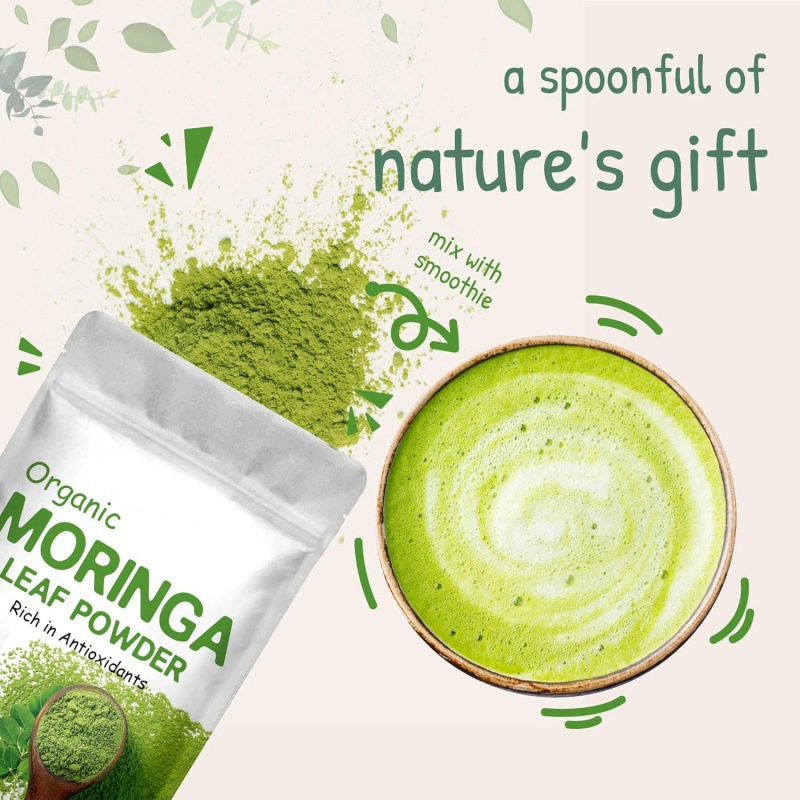 Wholesale Organic Natural Herbal Moringa Leaf Extract Powder Moringa Powder Dietary Supplements