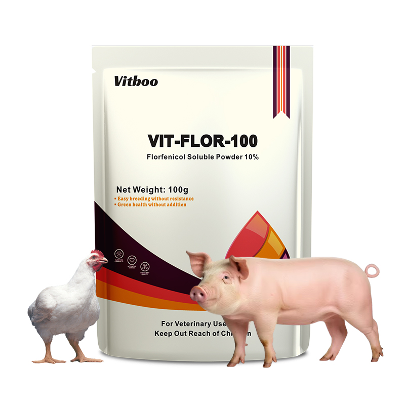 Veterinary Medicine 10% Florfenicol Soluble Powder for Treating Chickens′ Respiratory and Intestinal Diseases