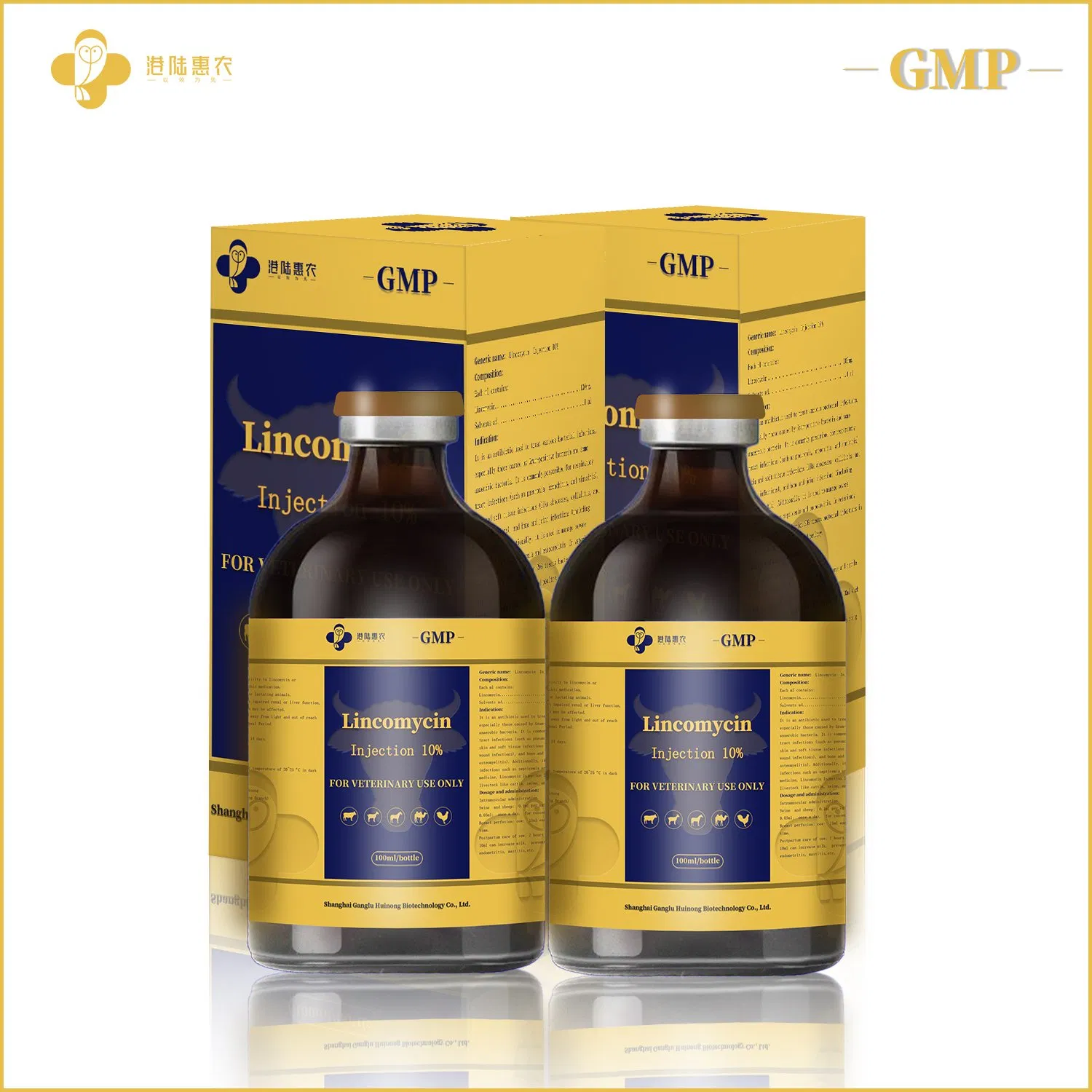 Wholesale Chinese Factory Veterinary Pharmaceutical Lincomycin Injection 10% 20% 30% Raw Material Chemical Antibacterial Medicine for Cattle Sheep Poultry