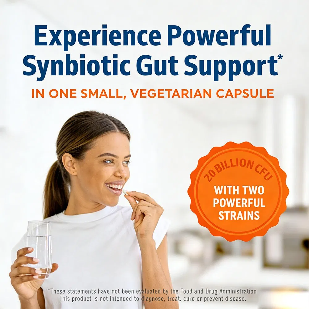 Advanced Prebiotic and Probiotic Blend Capsules for Balanced Digestive Health