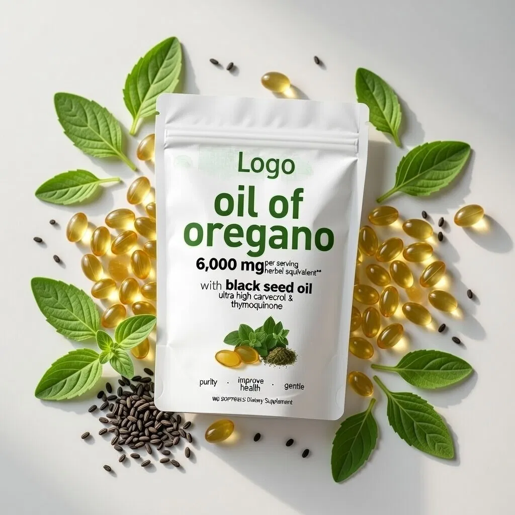 Natural Oregano Oil Dietary Supplement - Daily Immune Support