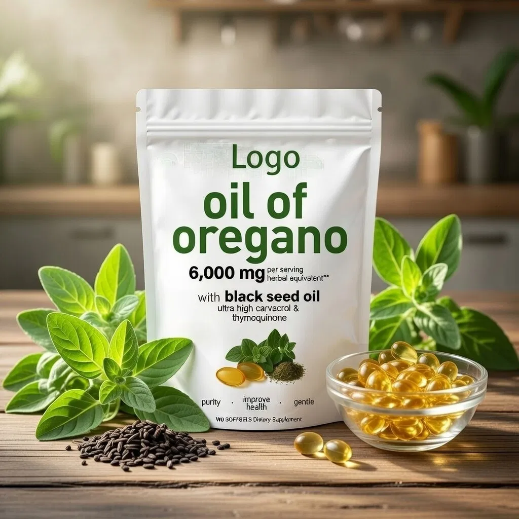 Natural Oregano Oil Dietary Supplement - Daily Immune Support