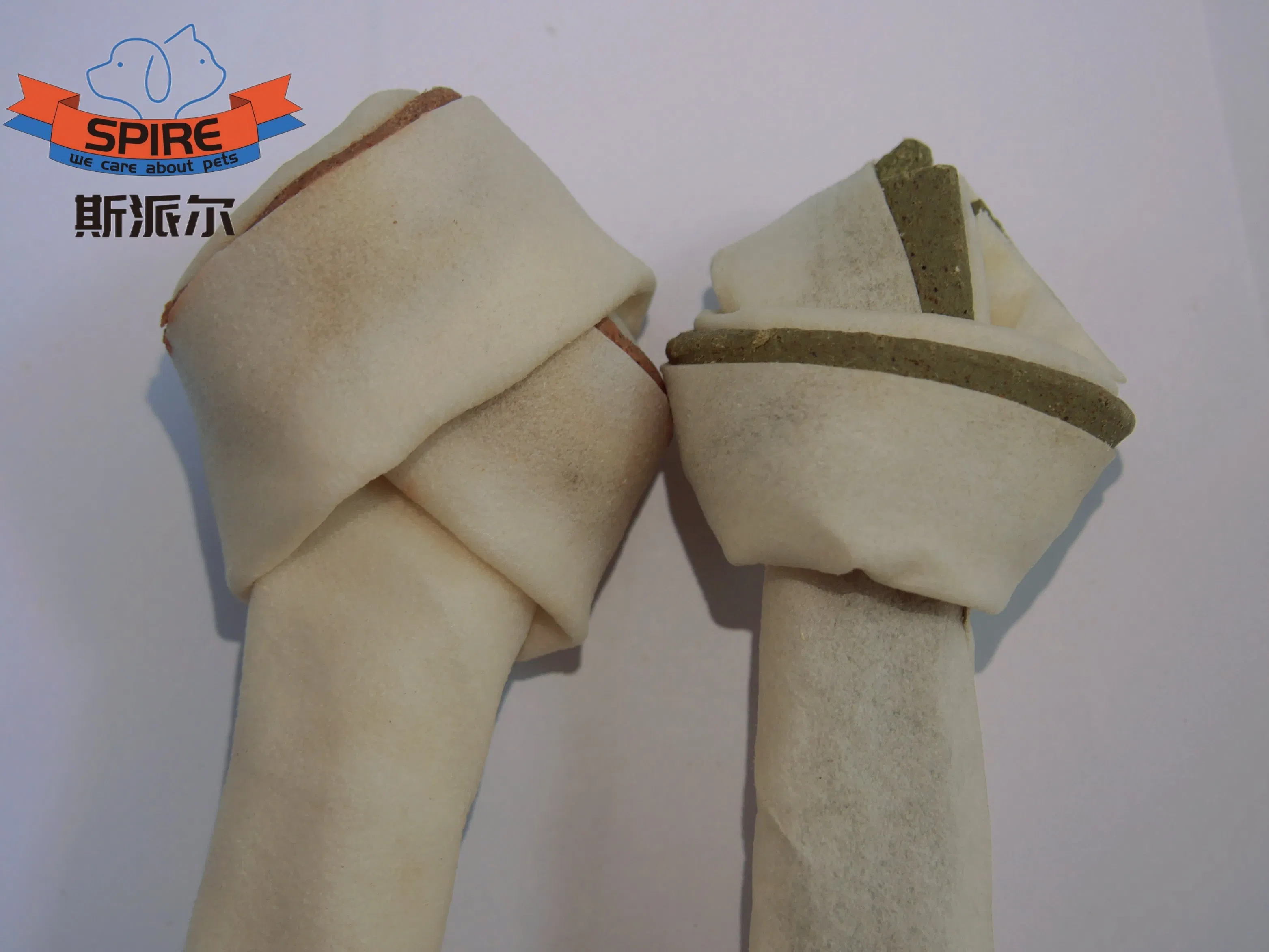 Pet Snack Product Manufacturer OEM Private Label Rawhide Knot Bone for Dog Food