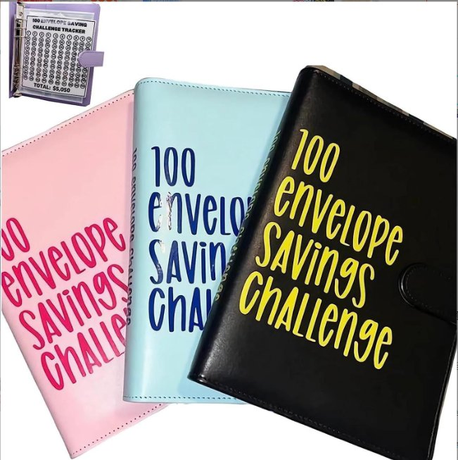 100 Envelope Challenge Binder Health and Wellness Fitness Exercise Weight Loss Healthy Eating Mental Stress Management Meditate