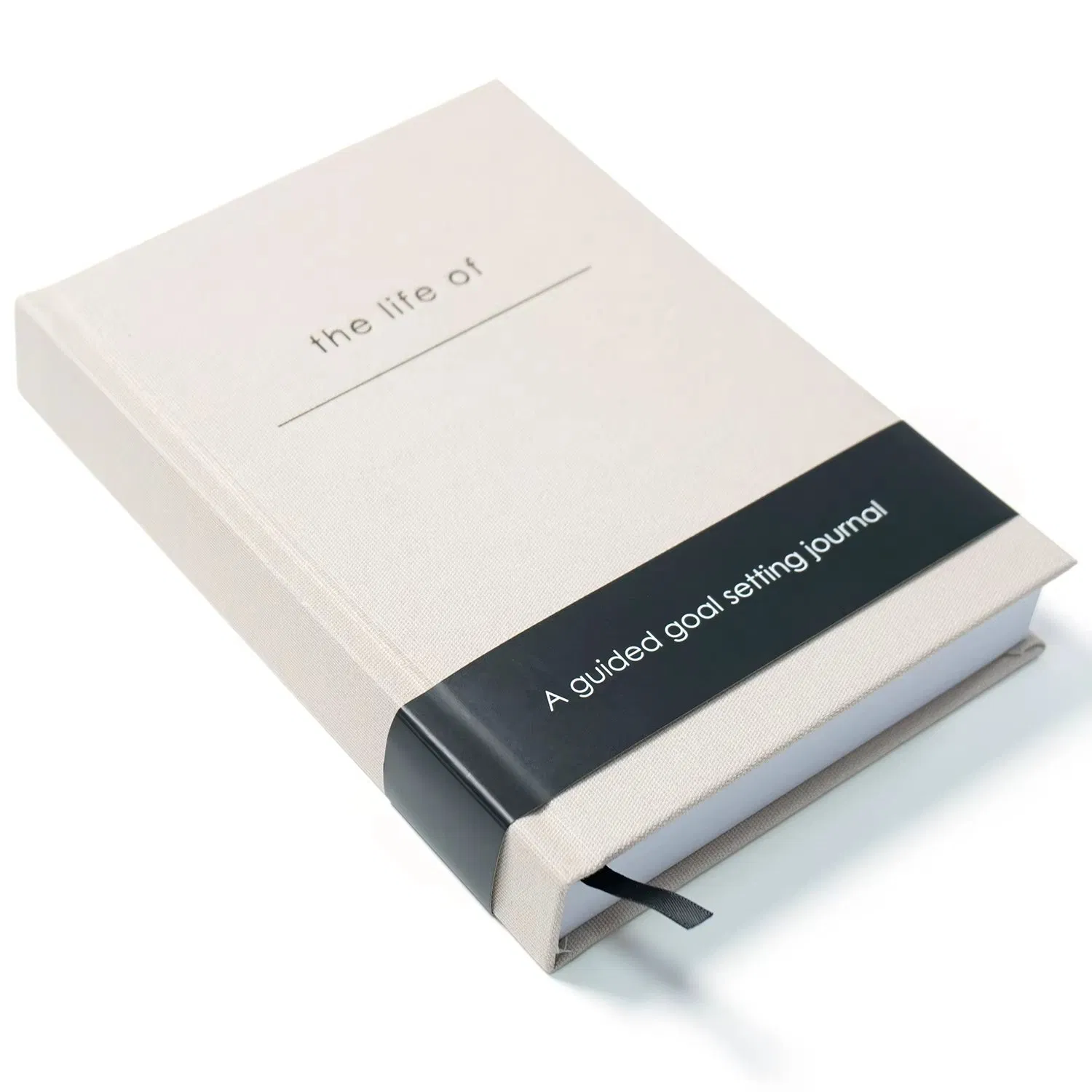 Custom Printing Linen Workbook Goal Manifestation Inspirational Diary Mental Health Planner Mindfulness Wellness Journal