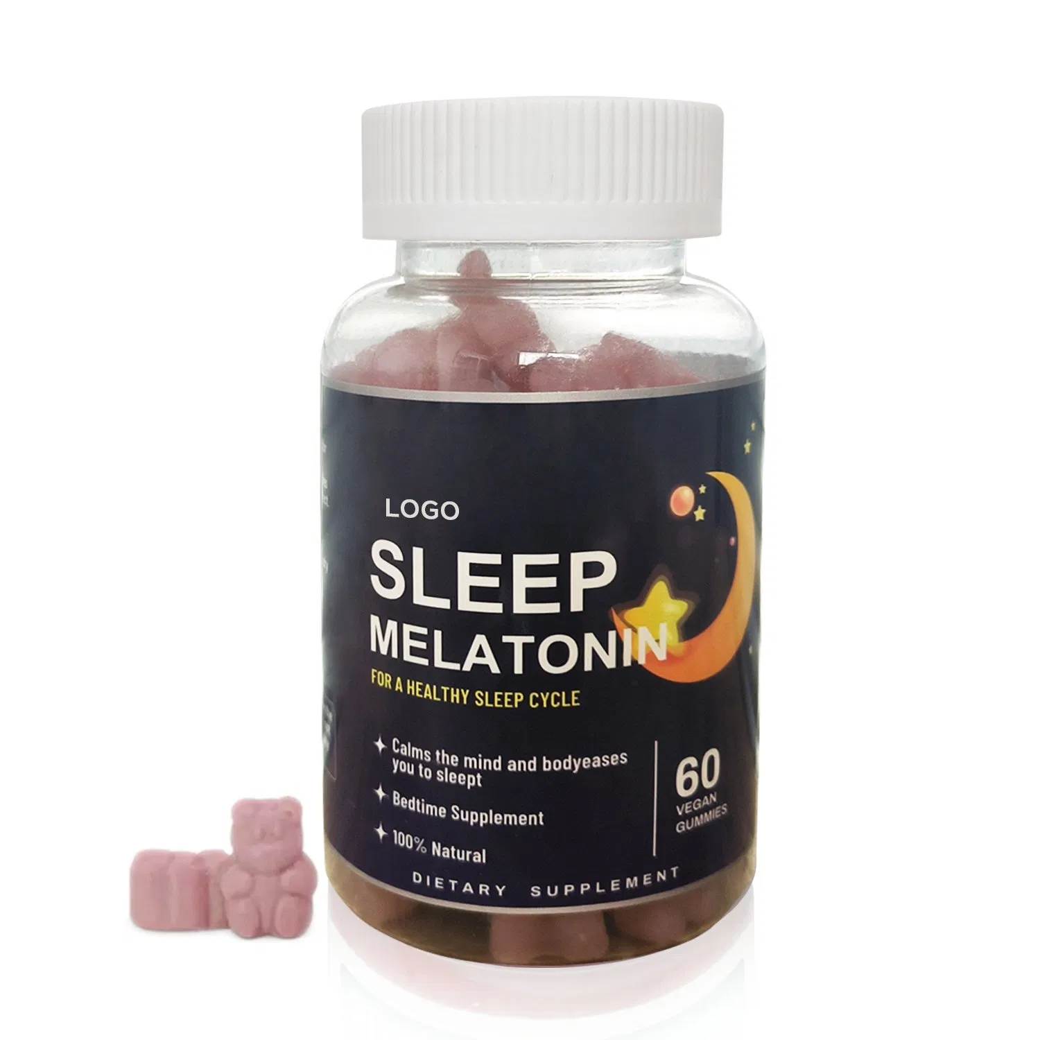 Sleep Melatonin Gummies Healthcare Bedtime Supplement for Sleep Aid and Calms Mind