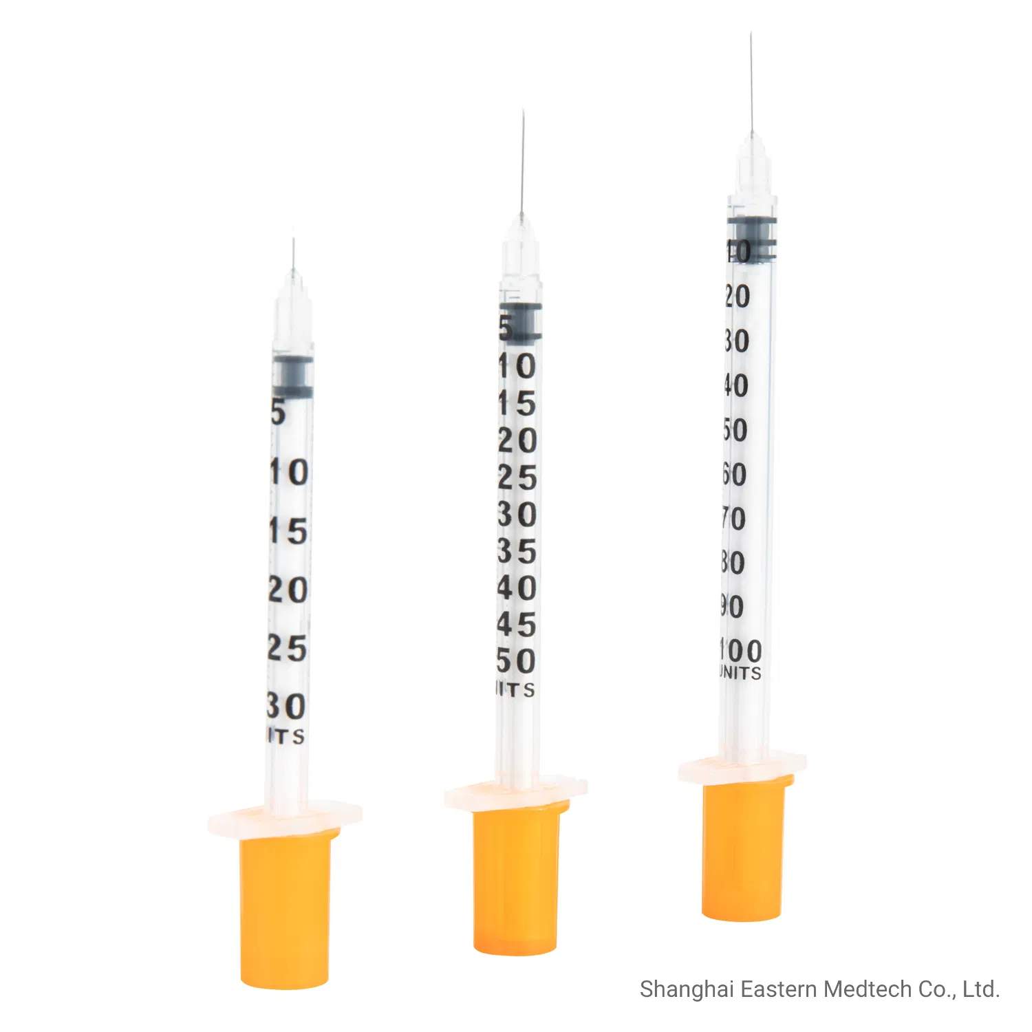 Medical Products Safety Professional High Quality with Fixed Needle 1ml Insulin Syringe