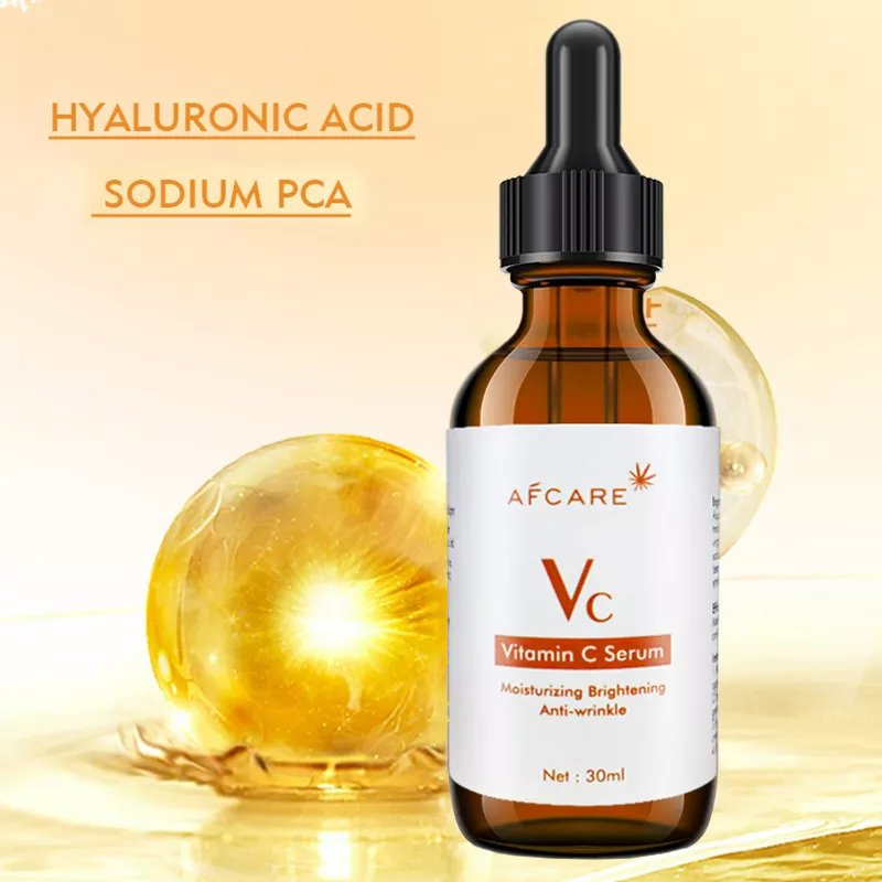 Advanced Vitamin C Serum Hyaluronic Acid Niacinamide Shrink Pores Anti-Aging Face Care