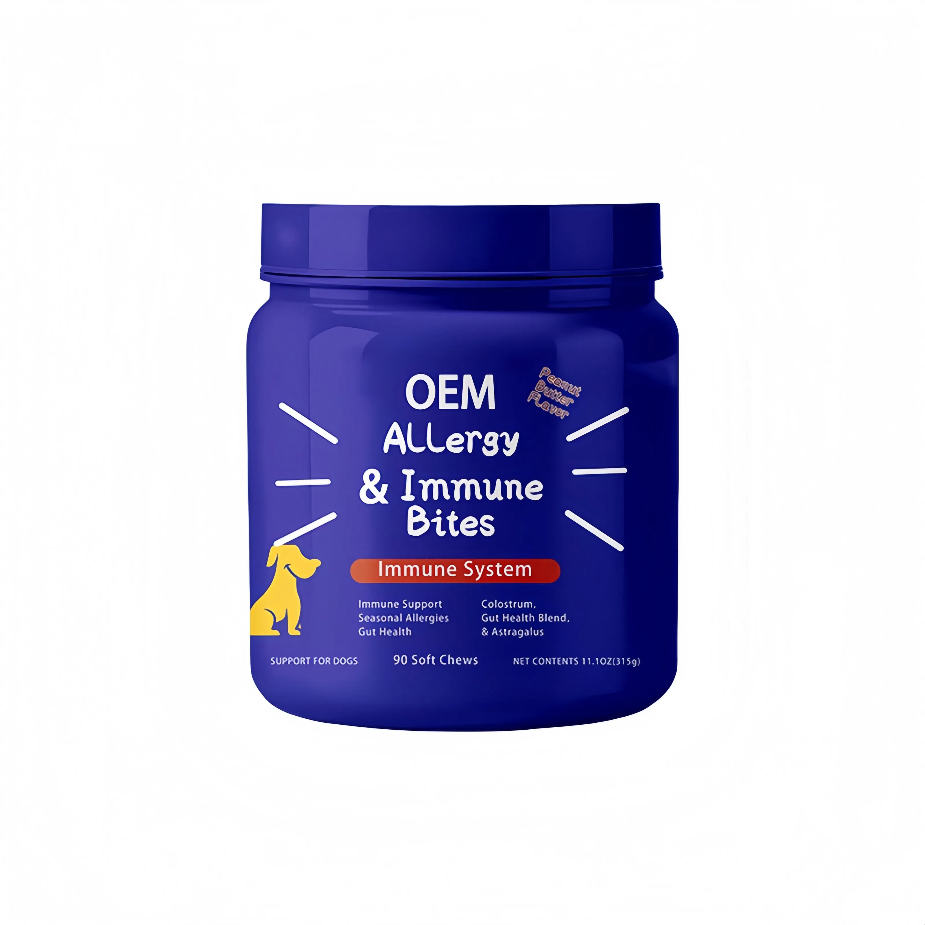 GMP Factory OEM Dog Joint Supplement Tablets 2.5g Glucosamine Chondroitin Immune Support