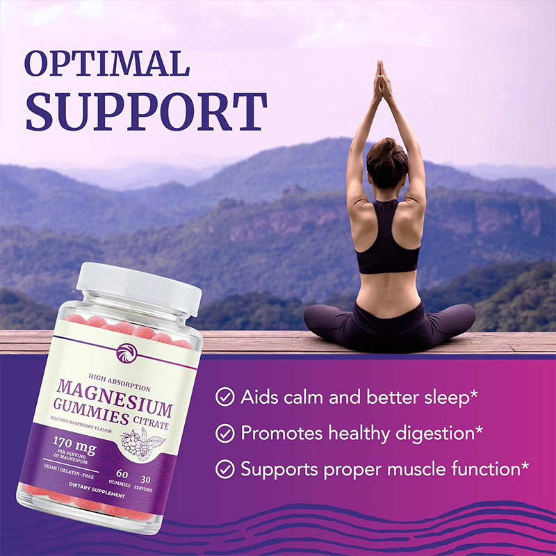Nurturing Digestive Health High Absorption Function of Vitamin Gummy Magnesium