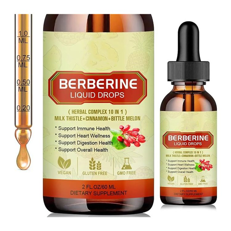 OEM Immune Boosting Berberine Hydrochloride Drops for Heart and Digestive Health