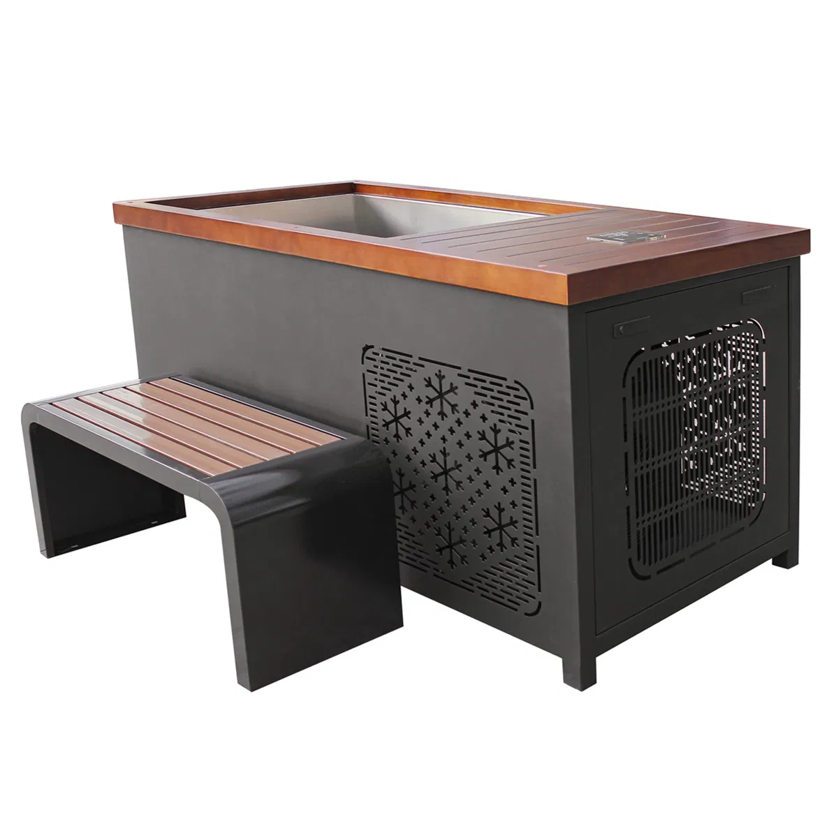 Newest Outdoor Wooden Cold Plunge Ice Bath Tub with Water Chiller Machine