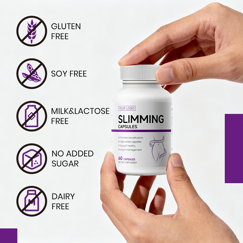 Natural Slimming Capsules 60 Vegan Capsules - 30 Servings Private Label Weight Management Supplement