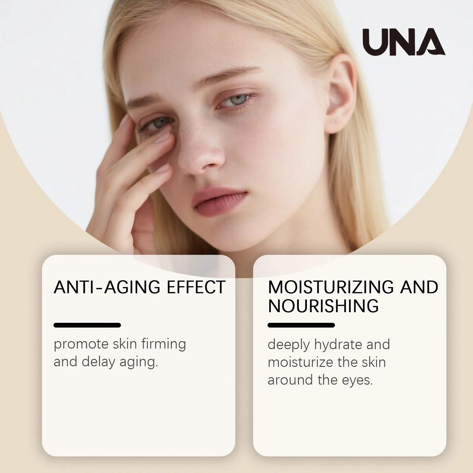 Nourishing Moisturizing Eye Cream - Gently Cares for Comfortable Eye Area Skin, Refined and Bright, Daily Eye Massage Cream