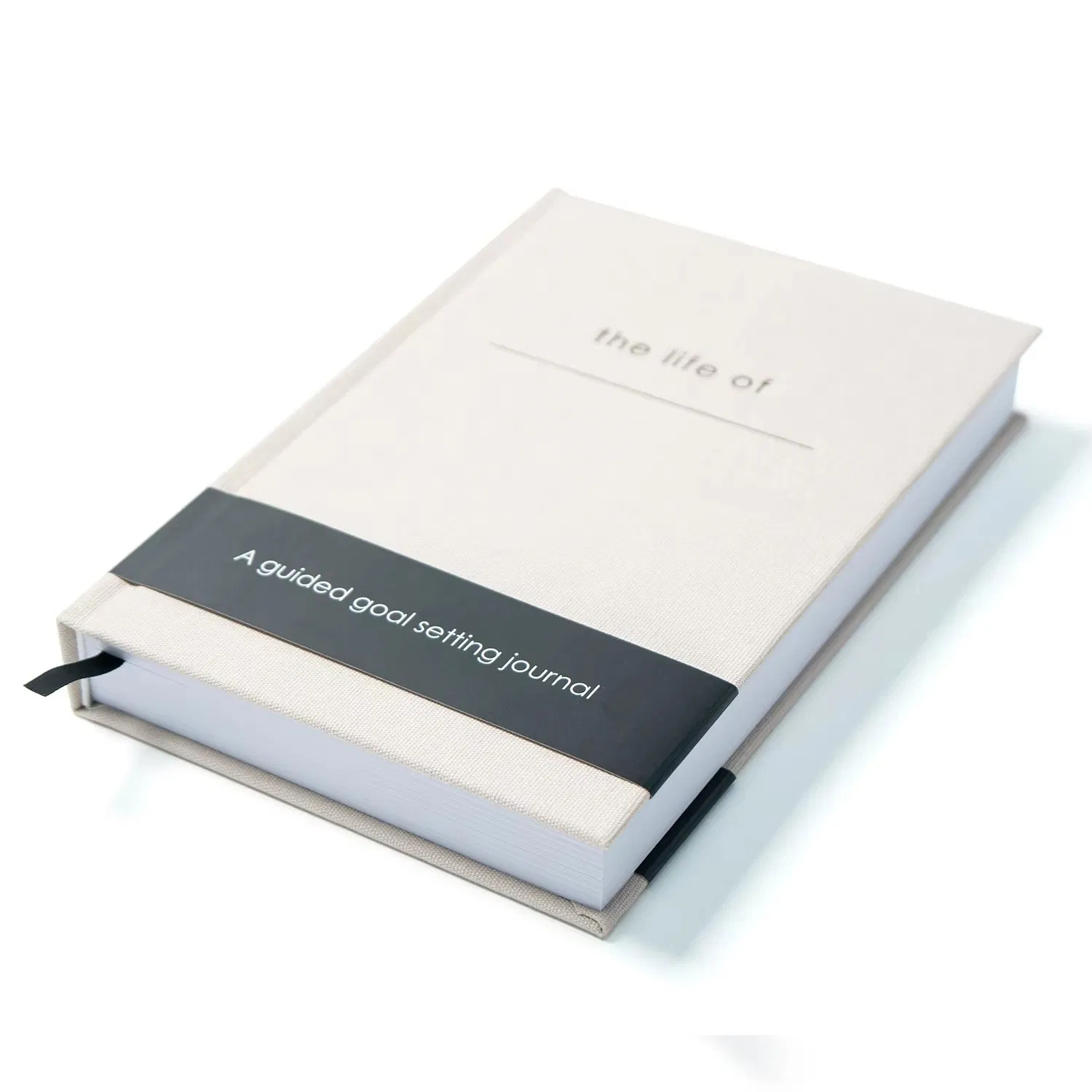 Custom Printing Linen Workbook Goal Manifestation Inspirational Diary Mental Health Planner Mindfulness Wellness Journal