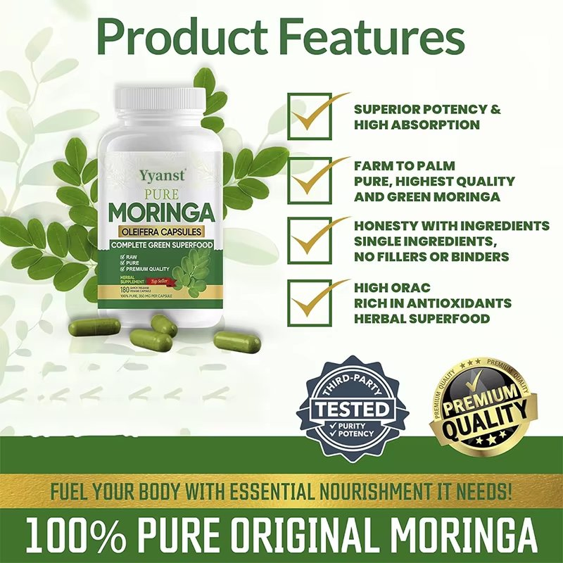 OEM/ODM Moringa Capsules Promotes Digestive Health