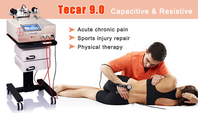 Tecar Therapy Professional Use Employed in Physiotherapy Rehabilitation and Sports Medicine