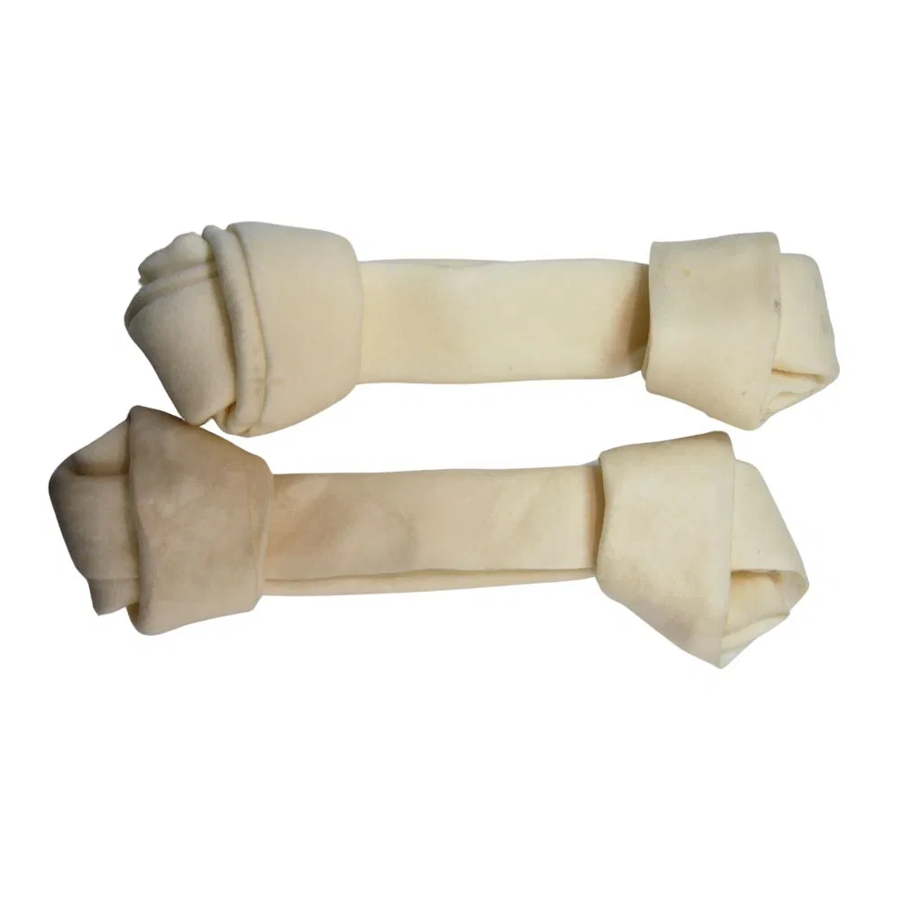 Pet Product Factory Natural Health Chew Beef Leather Knotted Bone Pet Treats
