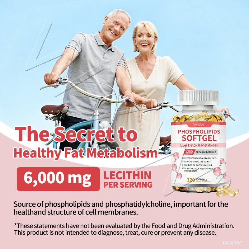 Brain Booster Phospholipid Softgels for Mental Clarity and Wellness