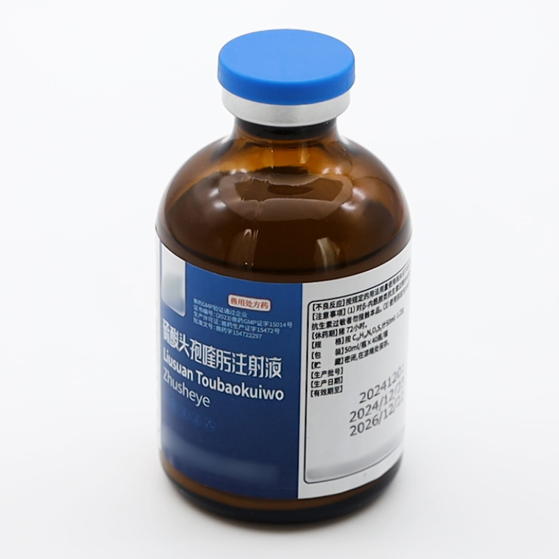 GMP Certificated Supplier Veterinary Medicine 2.5% Cefquinome Sulfate Injection for Animal Use