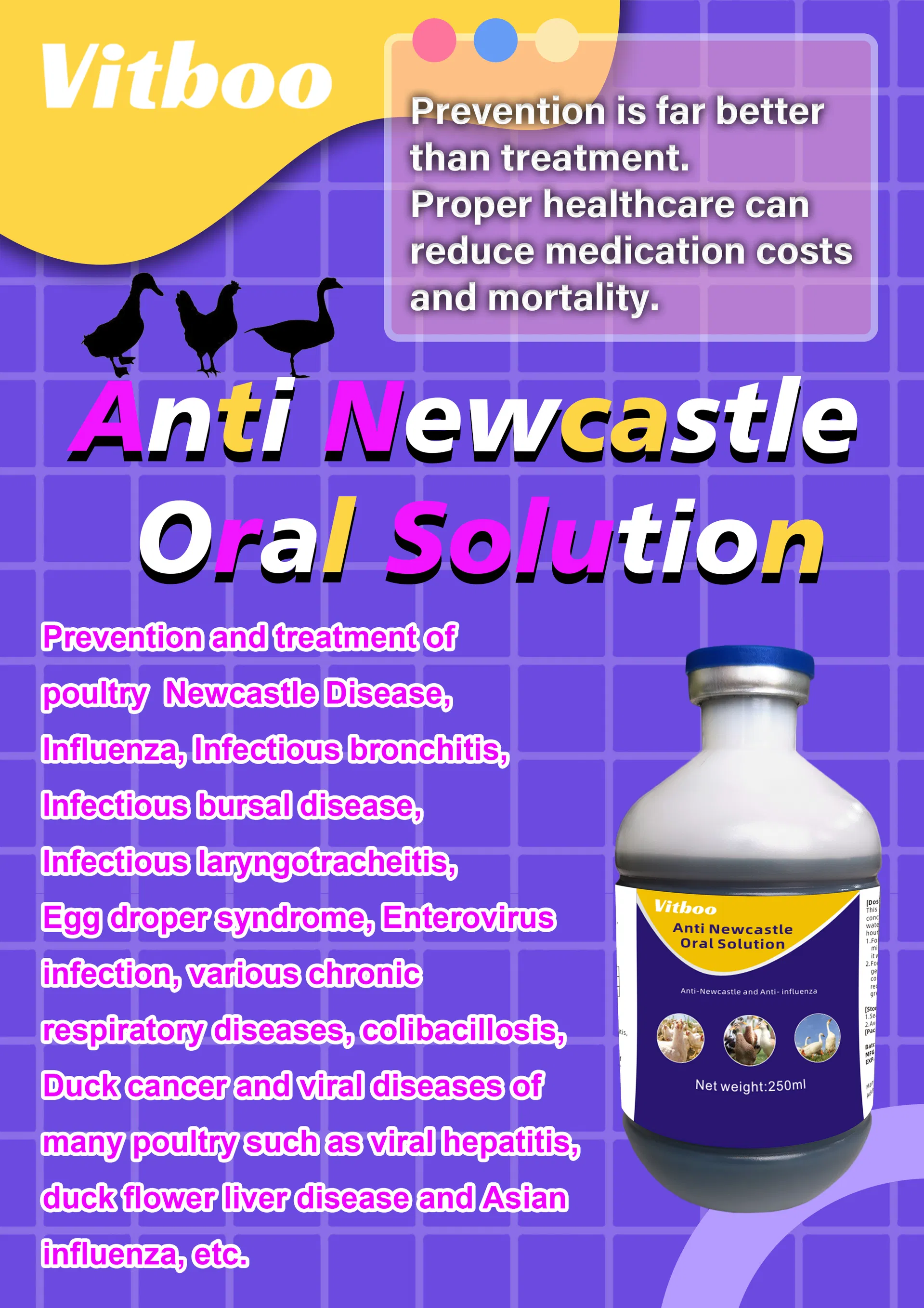 Poultry ND Flu Treatment Veterinary Medicine