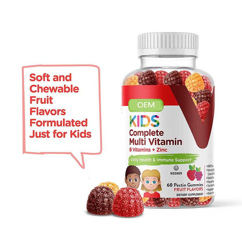 Kids Multivitamin Gummy Vitamin B Zinc Mineral Supplement Children Daily Dietary Supplement