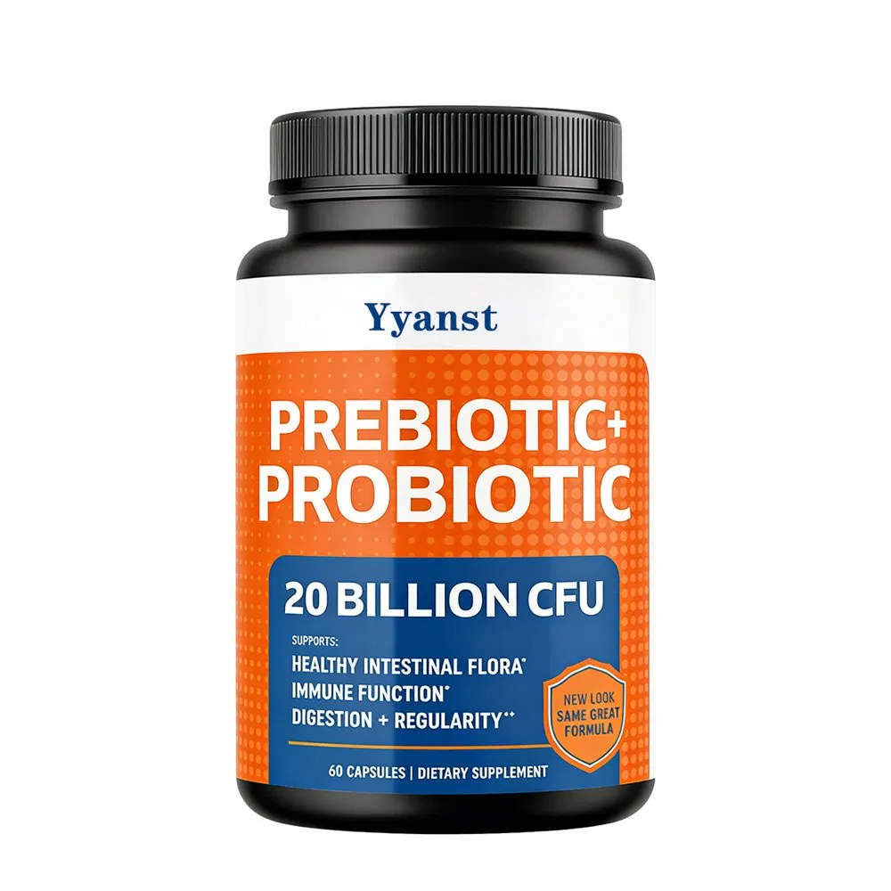 Advanced Prebiotic and Probiotic Blend Capsules for Balanced Digestive Health