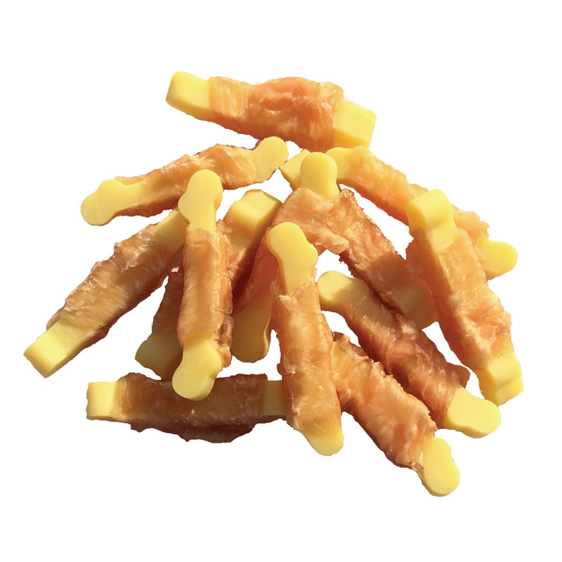 Wholesale High-Quality Chicken Wraps Cheese Bone Dog Dental Chews