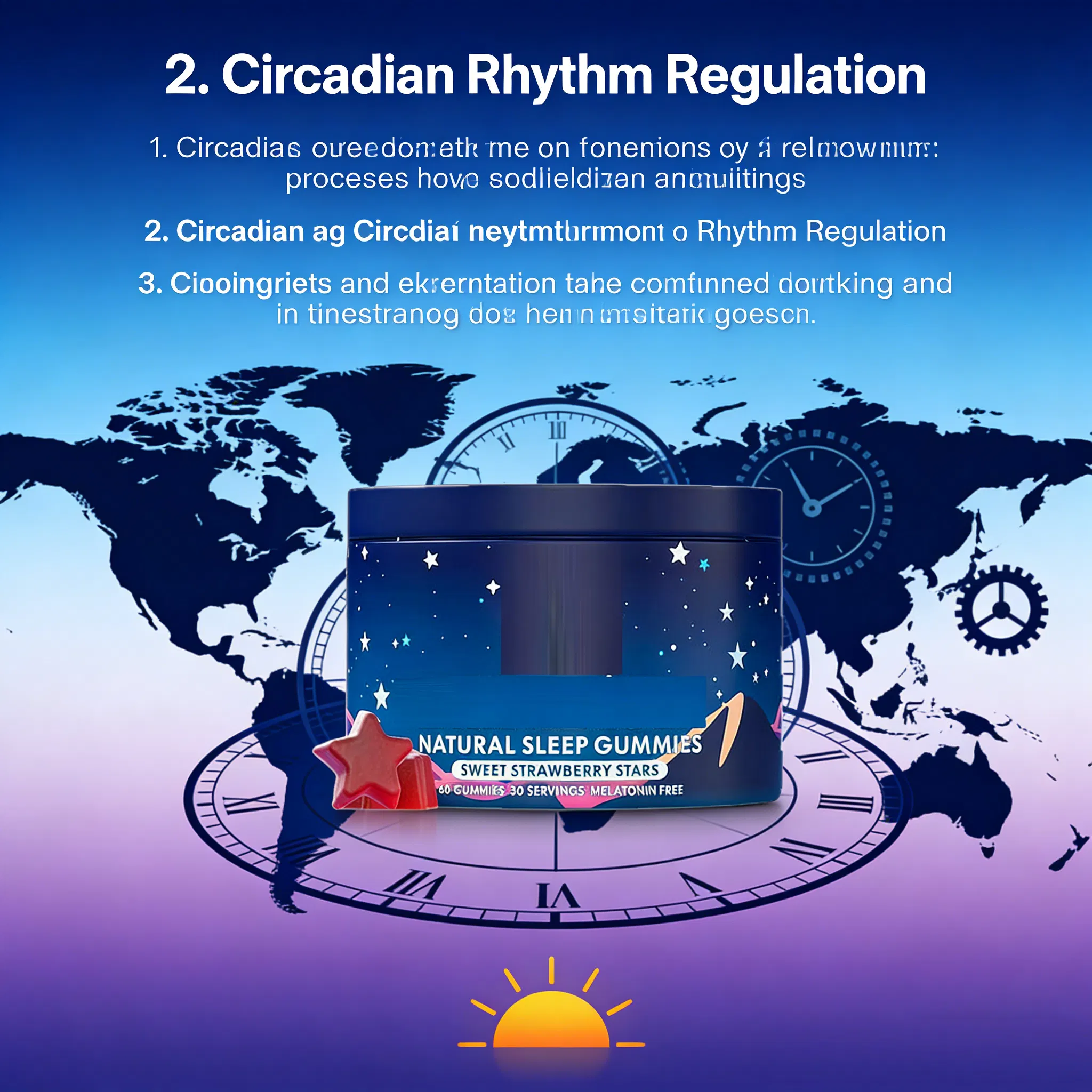 Sleep Melatonin Gummies - Vegan Dietary Supplement for Deep Sleep Support