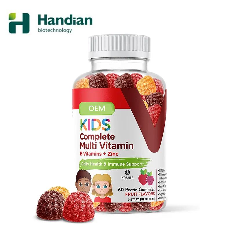 Kids Multivitamin Gummy Vitamin B Zinc Mineral Supplement Children Daily Dietary Supplement