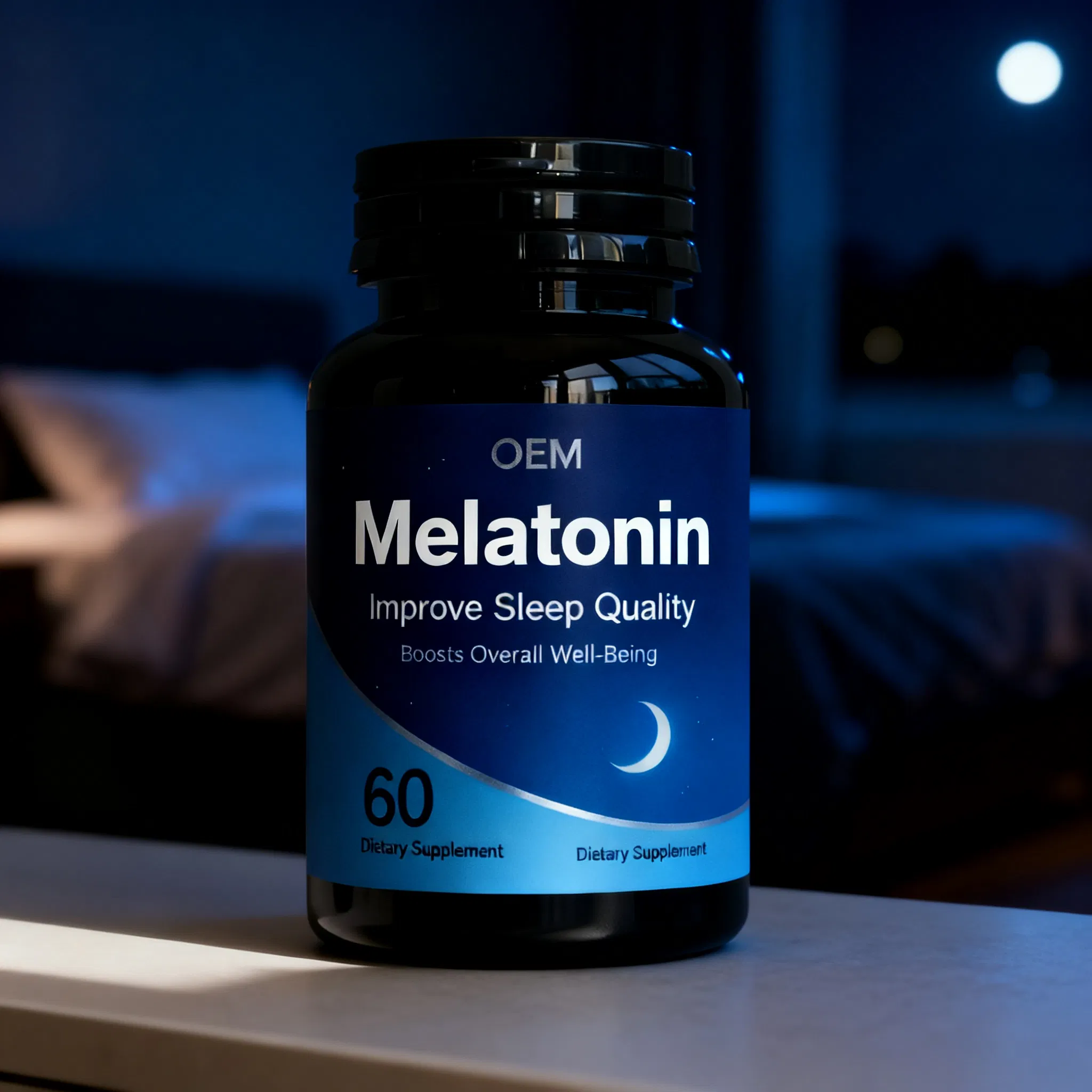 Elatonin Tablets for Jet Lag Support Travel Sleep Aid Supplements OEM