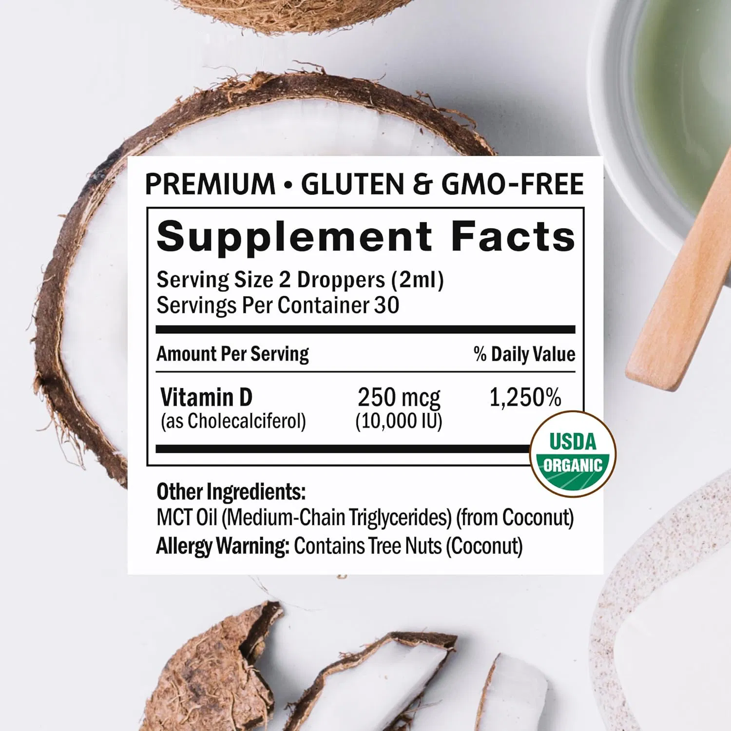 Vitamin K2+D3, Immune System Balance, Fortified Heart &amp; Bones, Brain &Nerve Support, Premium Dietary Supplement