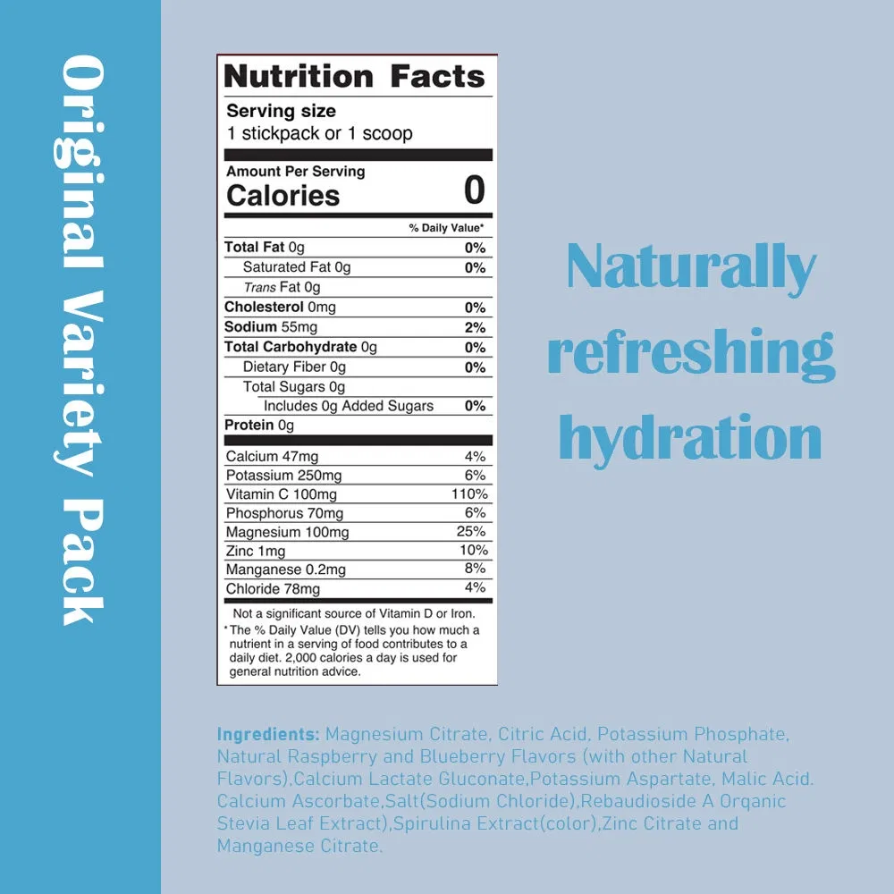 OEM Dietary Fibre Complex Vitamin Sugar-Free Electrolyte Drink Powder Hydrate Supplements