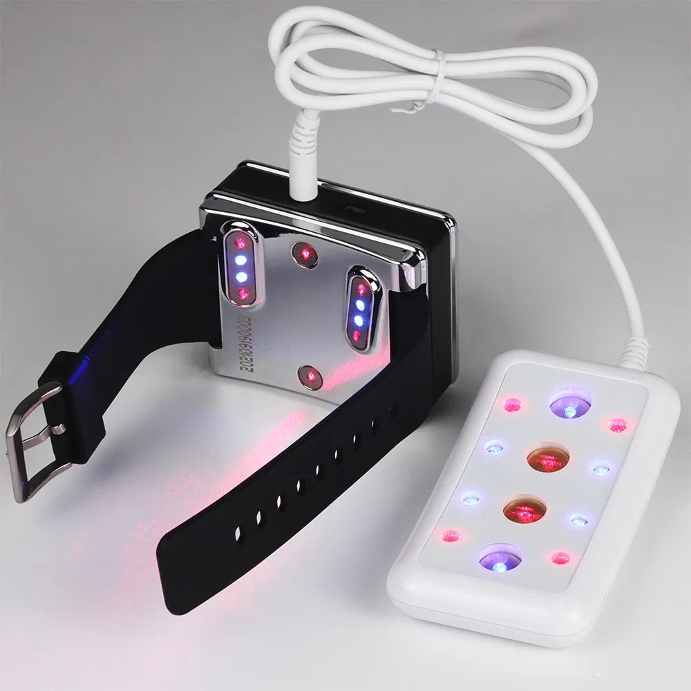 Elderly Wellness Rhinitis Treatment 650nm Red Laser Therapy Watch Cold Laser Physical Therapy Watch