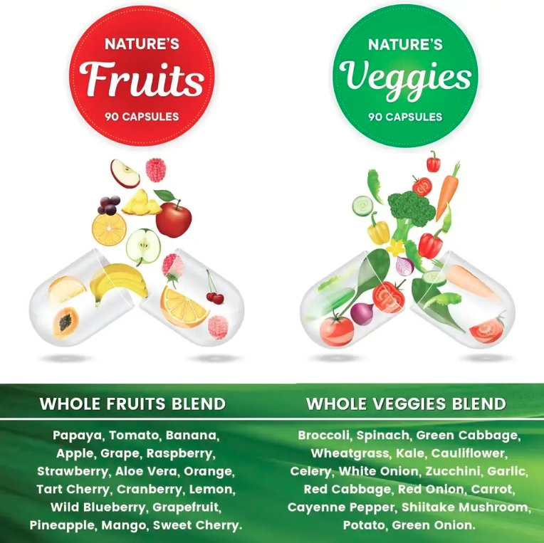 OEM/ODM Fruits and Veggies Dietary Supplements Capsules for Enhances Immunity