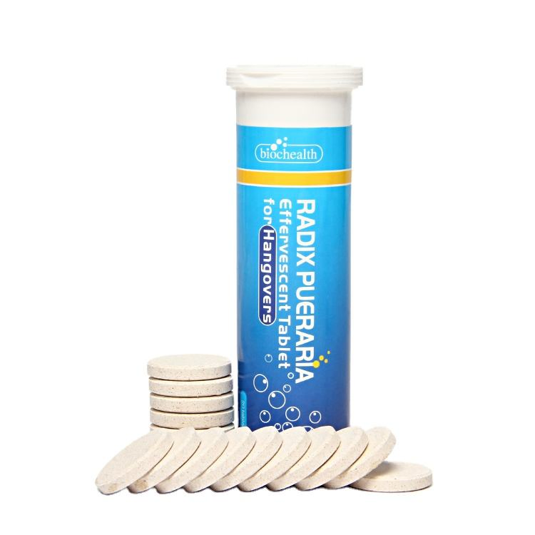 Biochealth GMP Halal Herbal Liver Support Supplement Milk Thistle (Silymarin) Anti Hangover Effervescent Tablets