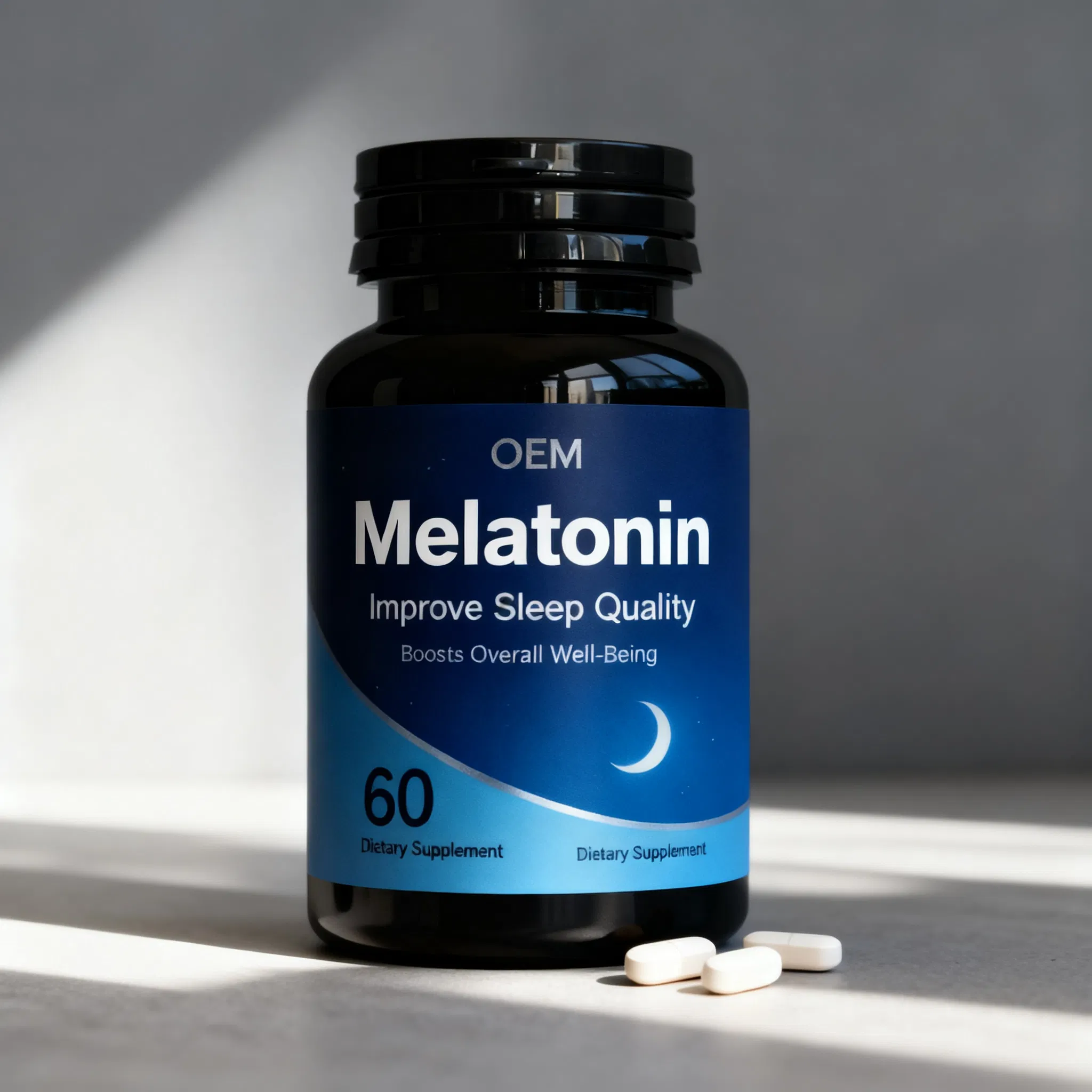 Elatonin Tablets for Jet Lag Support Travel Sleep Aid Supplements OEM