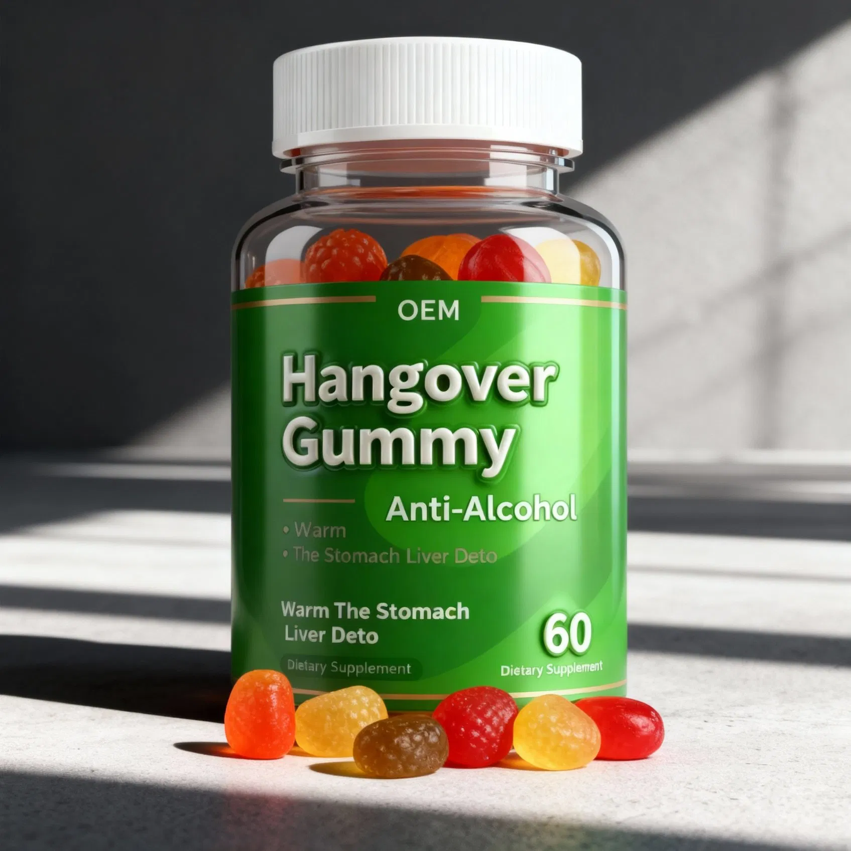 Hangover Relief &amp; Liver Detox Gummies Anti-Alcohol Support Supplement OEM Private Label