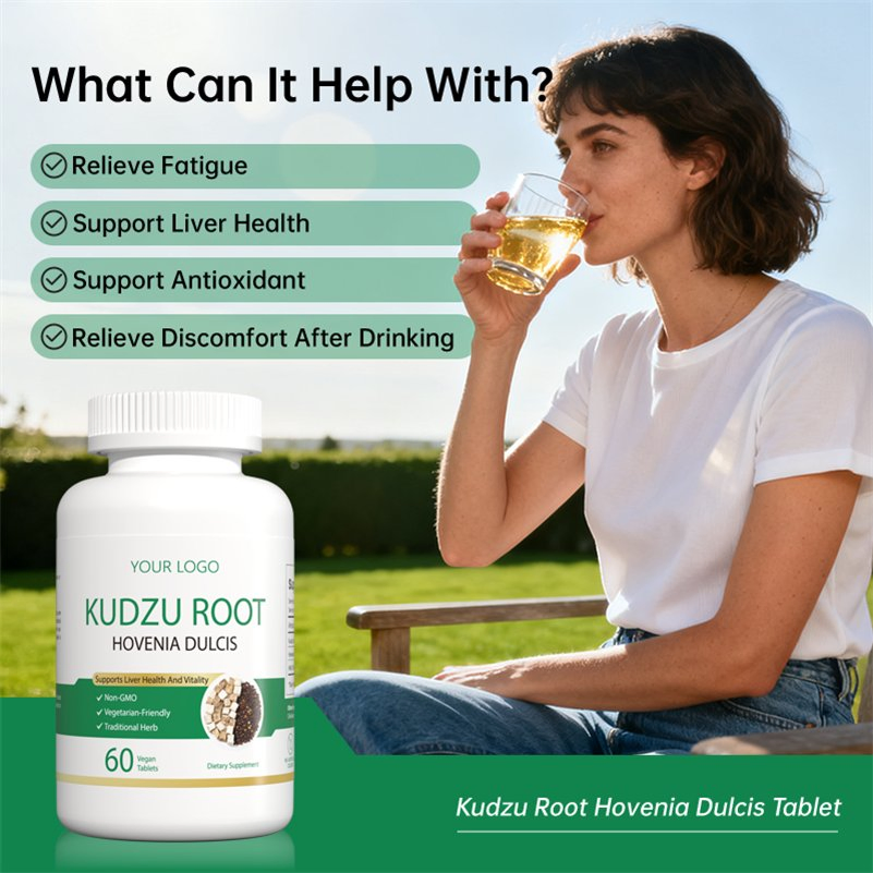Custom Milk Thistle Tablet with Kudzu Root, Hovenia Dulcis Chinese Herb Extract Supplement