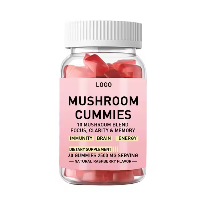 OEM Mushroom Composite Gummies Support Immune Health and Enhance Brain Memory Dietary Supplement Gummies