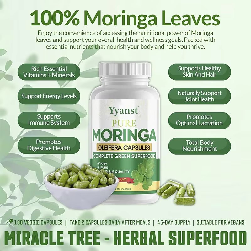 OEM/ODM Moringa Capsules Promotes Digestive Health