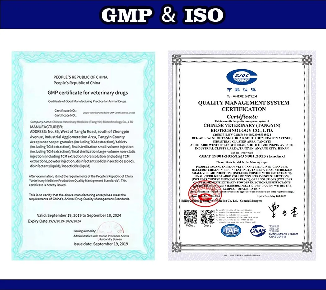 Certificate and Quality