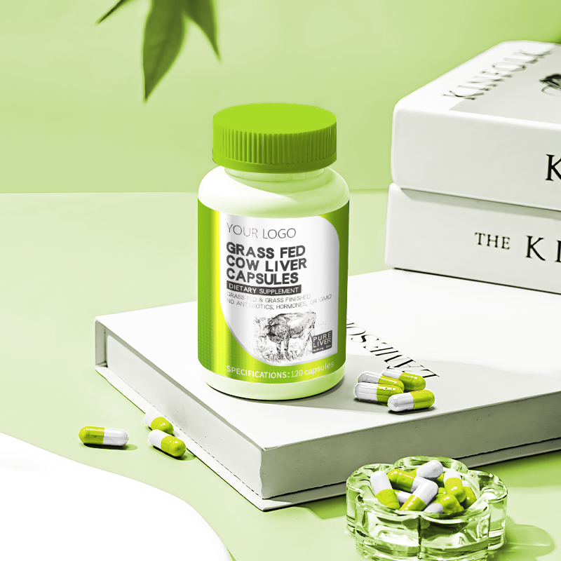OEM Natural Herbal Extract Grass-Fed Beef Liver Capsules Nutritional Supplement