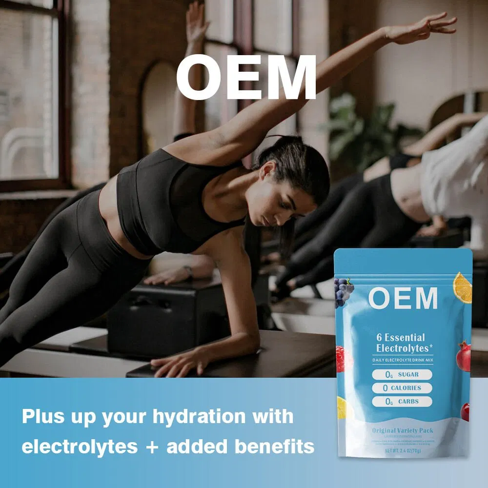 OEM Dietary Fibre Complex Vitamin Sugar-Free Electrolyte Drink Powder Hydrate Supplements