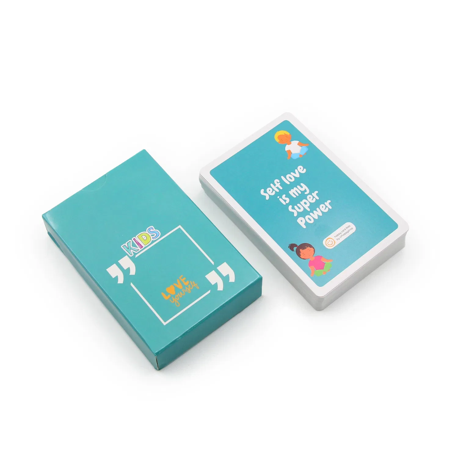 Customizable Mindful Mental Health Mindfulness Wellness Motivational Playing Card Deck Personalized Paper Affirmation Card Deck