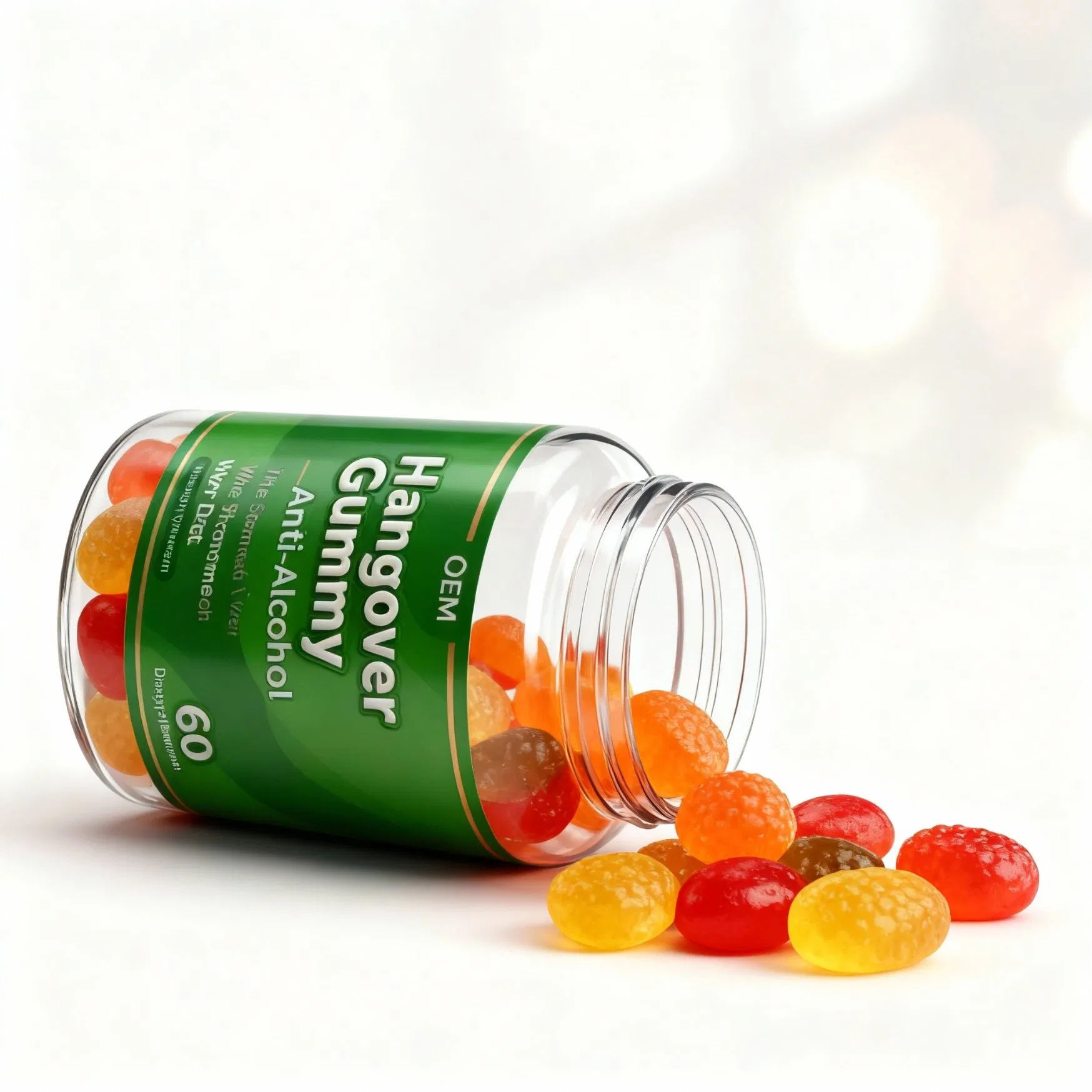 Hangover Relief &amp; Liver Detox Gummies Anti-Alcohol Support Supplement OEM Private Label