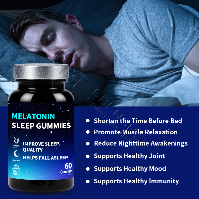 Sleep Aids Supplements for Fast Sleeping Deep Melatonin Sleep Gummies