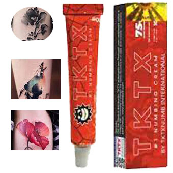 Pain Relief New Tktx Red Numbing Anesthetic Numbing Ointment 99% 75% 55% 40% for Permanent Makeup Eyebrow Tattooing Eyelash Tattoo Kit Tattoo Supply
